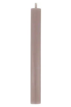 ZUSSS 4 rustieke kaarsen 20cm kleur warm grijs