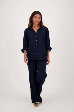 ZUSSS blouse in crinkle stof