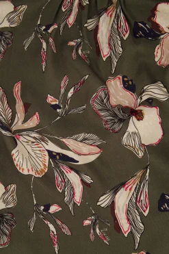 ZUSSS blouse met iris bloemen print