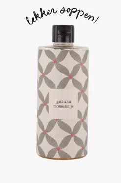ZUSSS bodywash 500ml geluksmomentje antracietgrijs/roze rood