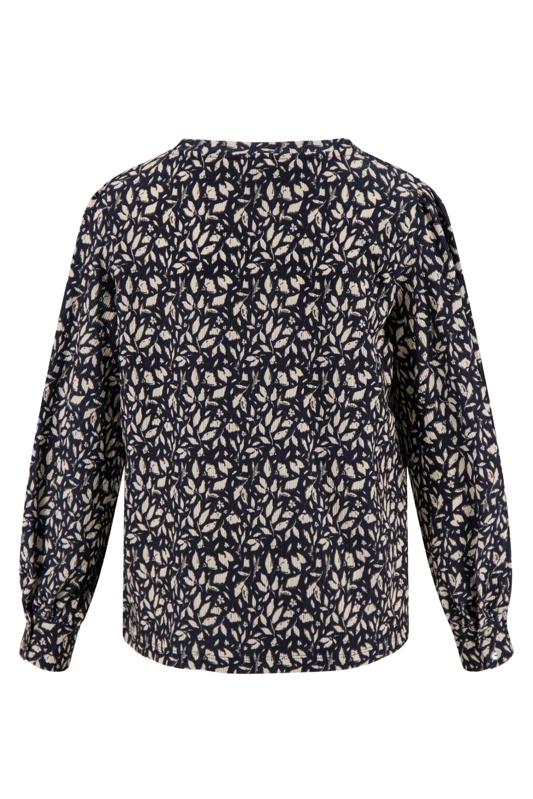 ZUSSS boothals top met blaadjesprint