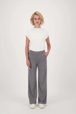 ZUSSS broek met visgraat structuur
