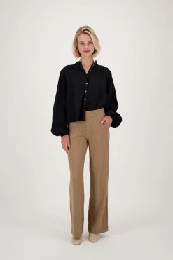 ZUSSS broek met visgraat structuur