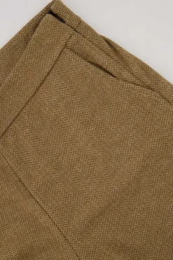 ZUSSS broek met visgraat structuur