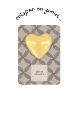 ZUSSS bruisbal hartje op kaart geluksmomentje antracietgrijs/roze