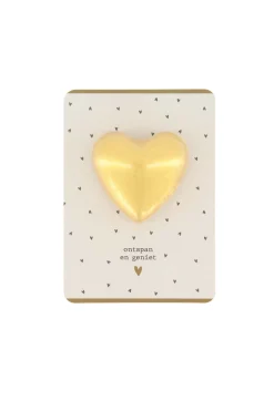 ZUSSS bruisbal hartje op kaart ontspan en geniet antra/off white