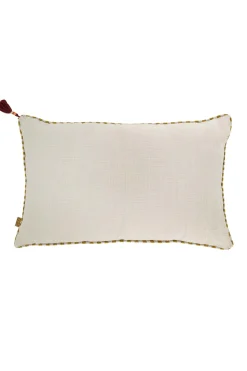 ZUSSS buitenkussen love 60x30cm peper en zout/oker