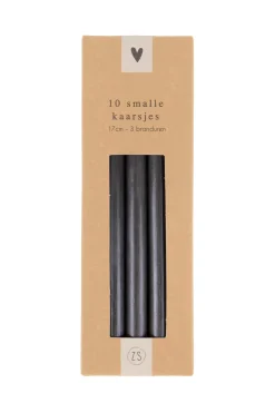 ZUSSS doosje met 10 smalle kaarsjes 17cm