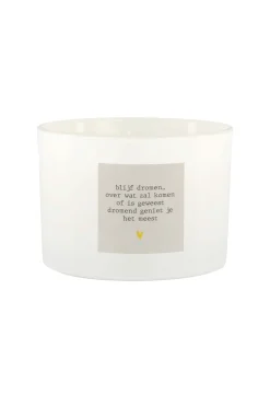 ZUSSS geurkaars in glas gedicht blijf dromen L
