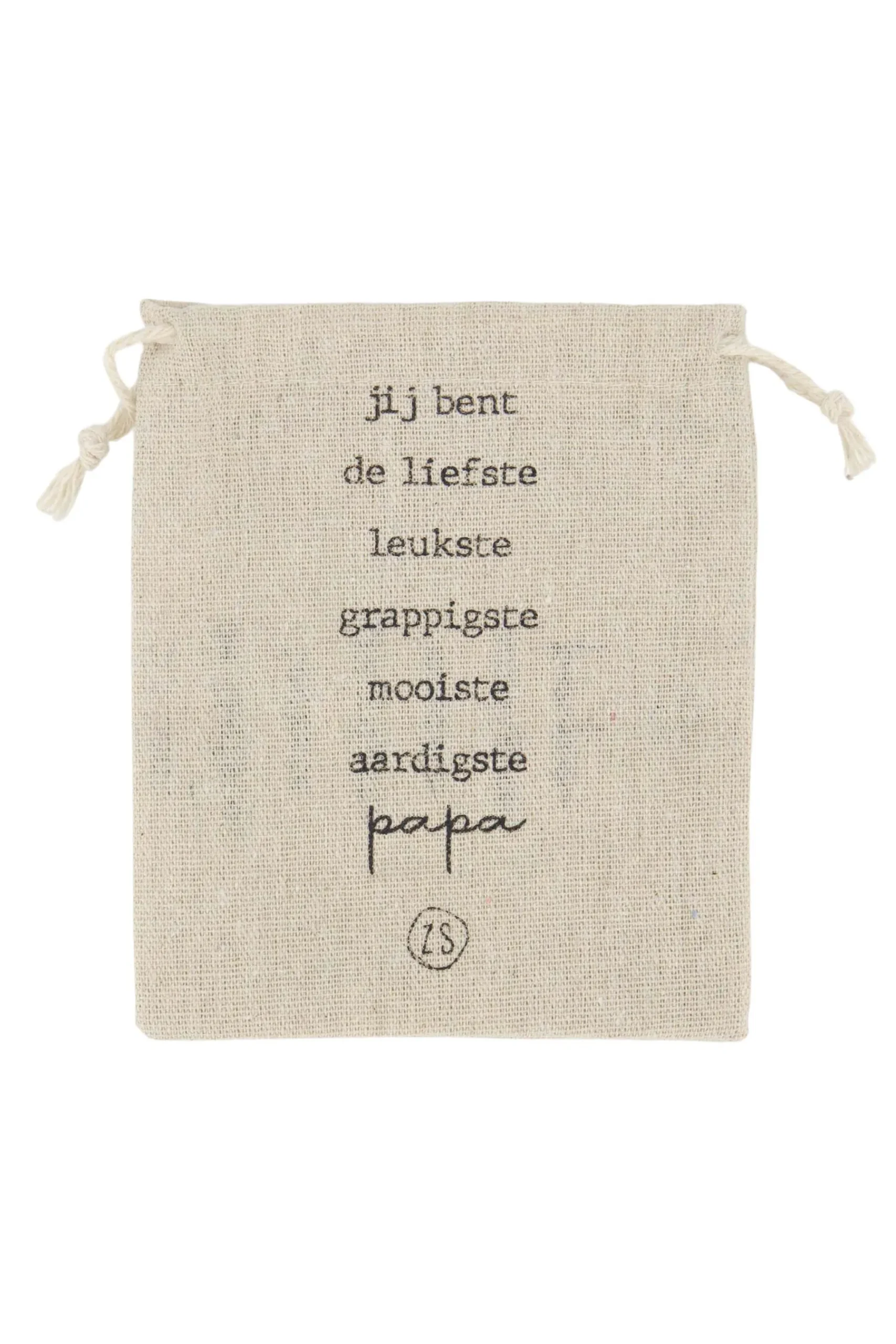 ZUSSS geurkaars in katoenen zakje papa