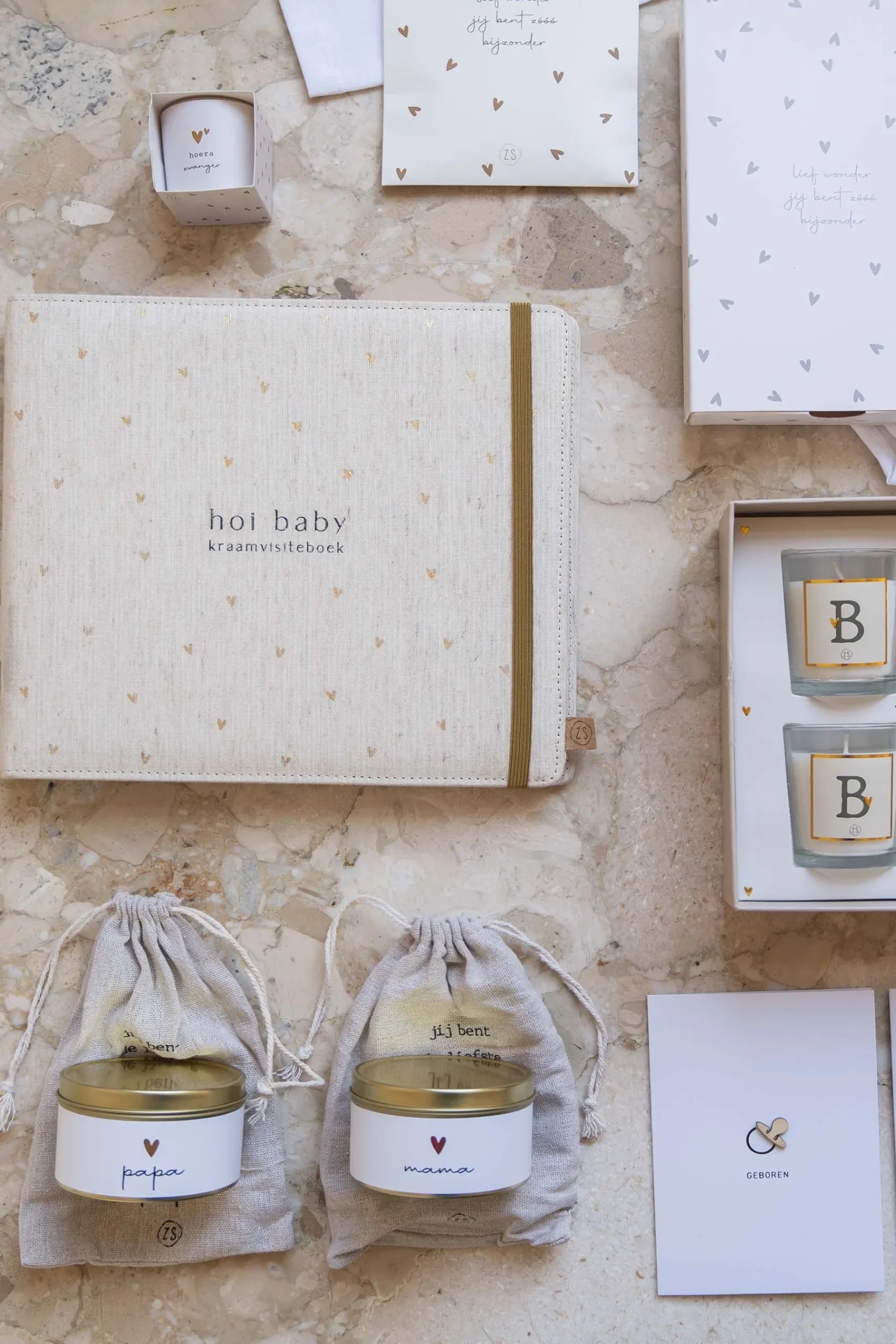 ZUSSS geurkaars in katoenen zakje papa