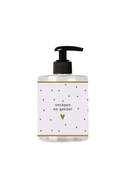 ZUSSS handzeep 500ml ontspan en geniet antracietgrijs/off white