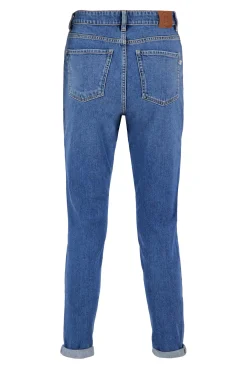 ZUSSS high waist jeans midden blauw