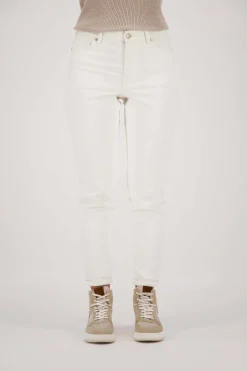 ZUSSS high waist jeans off white
