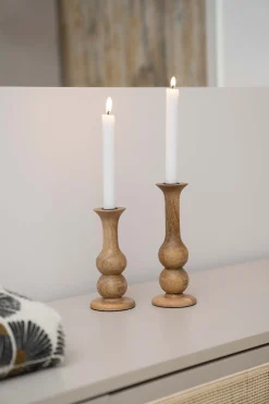 ZUSSS houten kandelaar L