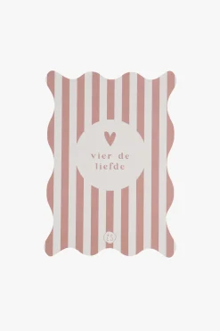 ZUSSS kaart golf vier de liefde terra roze/zand