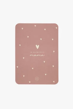 ZUSSS kaart ronde hoeken de allerliefste mama terra roze