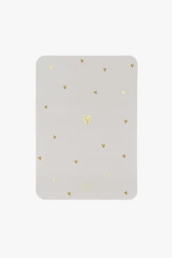 ZUSSS kaart ronde hoeken hartjes wit/goud