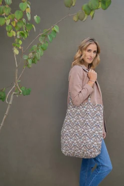 ZUSSS katoenen shopper met print