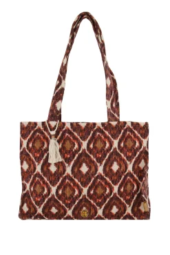ZUSSS katoenen tas met ikat print