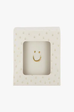 ZUSSS keramieken geurkaars in doosje linnen smile