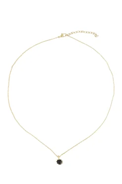 ZUSSS ketting met zwart steentje