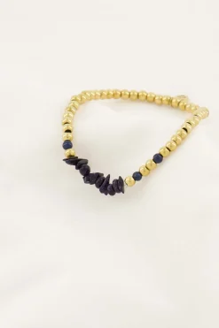 ZUSSS kralenarmband met glassteen