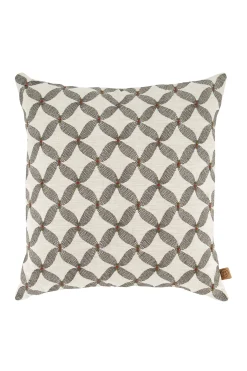 ZUSSS kussen grafisch gewoven patroon 45x45cm grijs