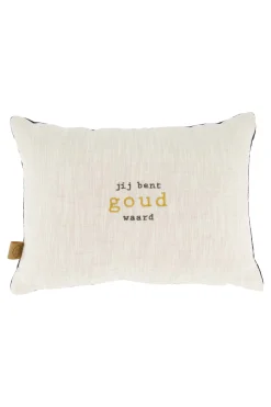 ZUSSS kussen jij bent goud waard 35x25cm