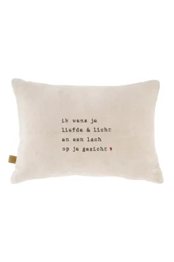 ZUSSS kussen liefde & licht ster 35x25cm