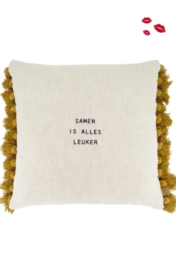 ZUSSS kussen samen is alles leuker streep 45x45cm