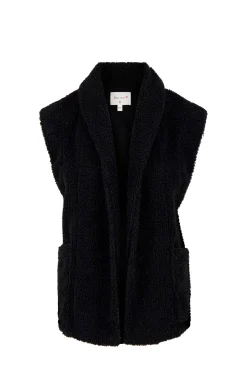 ZUSSS lang teddy gilet met zakken