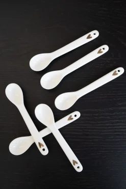 ZUSSS lepeltje goud hartje (set van 6)