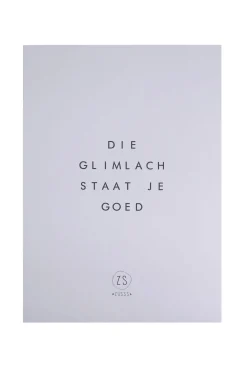 ZUSSS logoposter die glimlach staat je goed