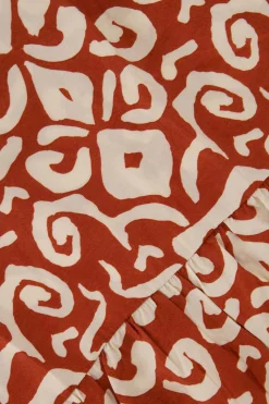 ZUSSS maxi jurk ornamentprint