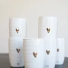 ZUSSS mok L goud hartje wit (set van 6)