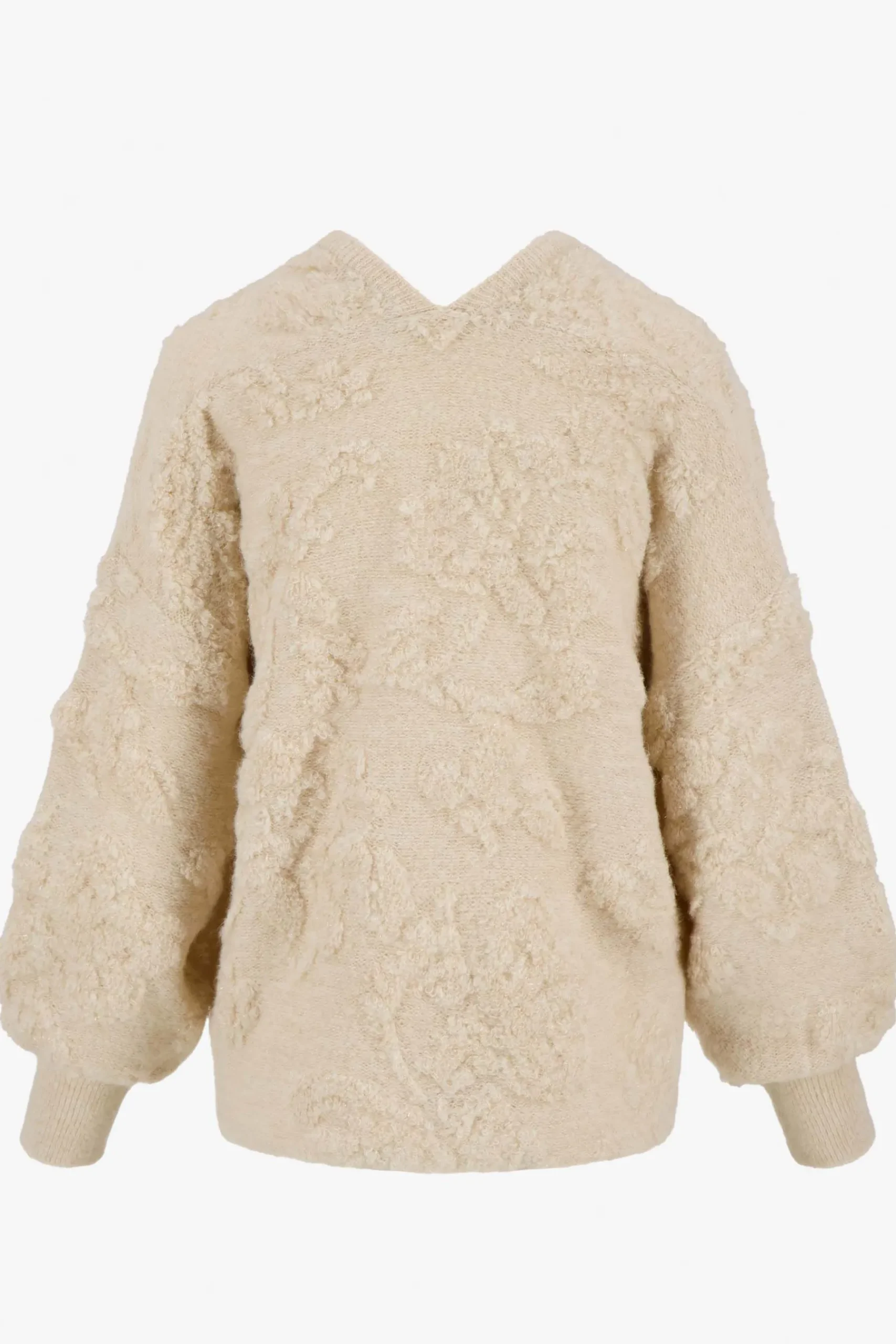 ZUSSS openvallend vest met lurex jacquard