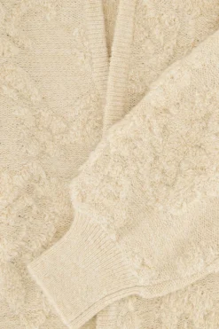 ZUSSS openvallend vest met lurex jacquard