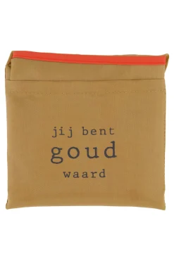ZUSSS opvouwbaar boodschappentasje jij bent goud waard