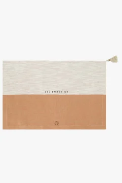 ZUSSS placemat geniet zand/terra roze