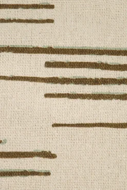 ZUSSS plaid lijnenpatroon 130x170 /saliegroen
