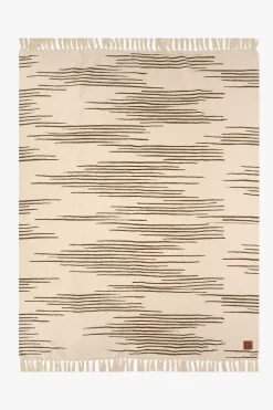 ZUSSS plaid lijnenpatroon 130x170 /saliegroen