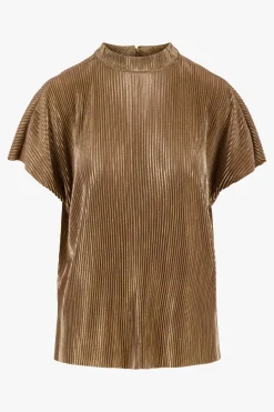 ZUSSS plisse turtle top goud