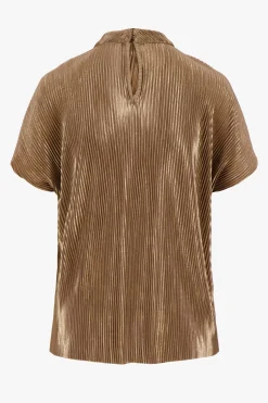 ZUSSS plisse turtle top goud