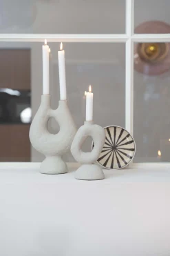 ZUSSS polystone kandelaar ornament L