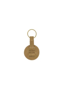 ZUSSS ronde sleutelhanger gouden randje