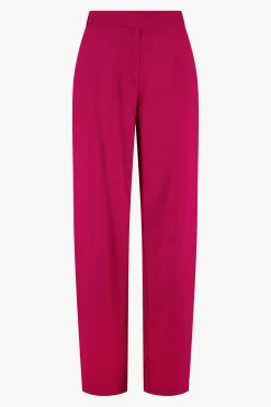 ZUSSS satijnen twill broek roze rood