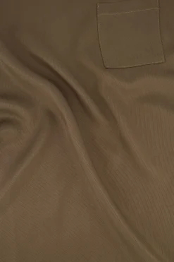 ZUSSS satijnen twill top met boothals