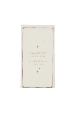 ZUSSS servetten gedicht/mistletoe 11x20cm