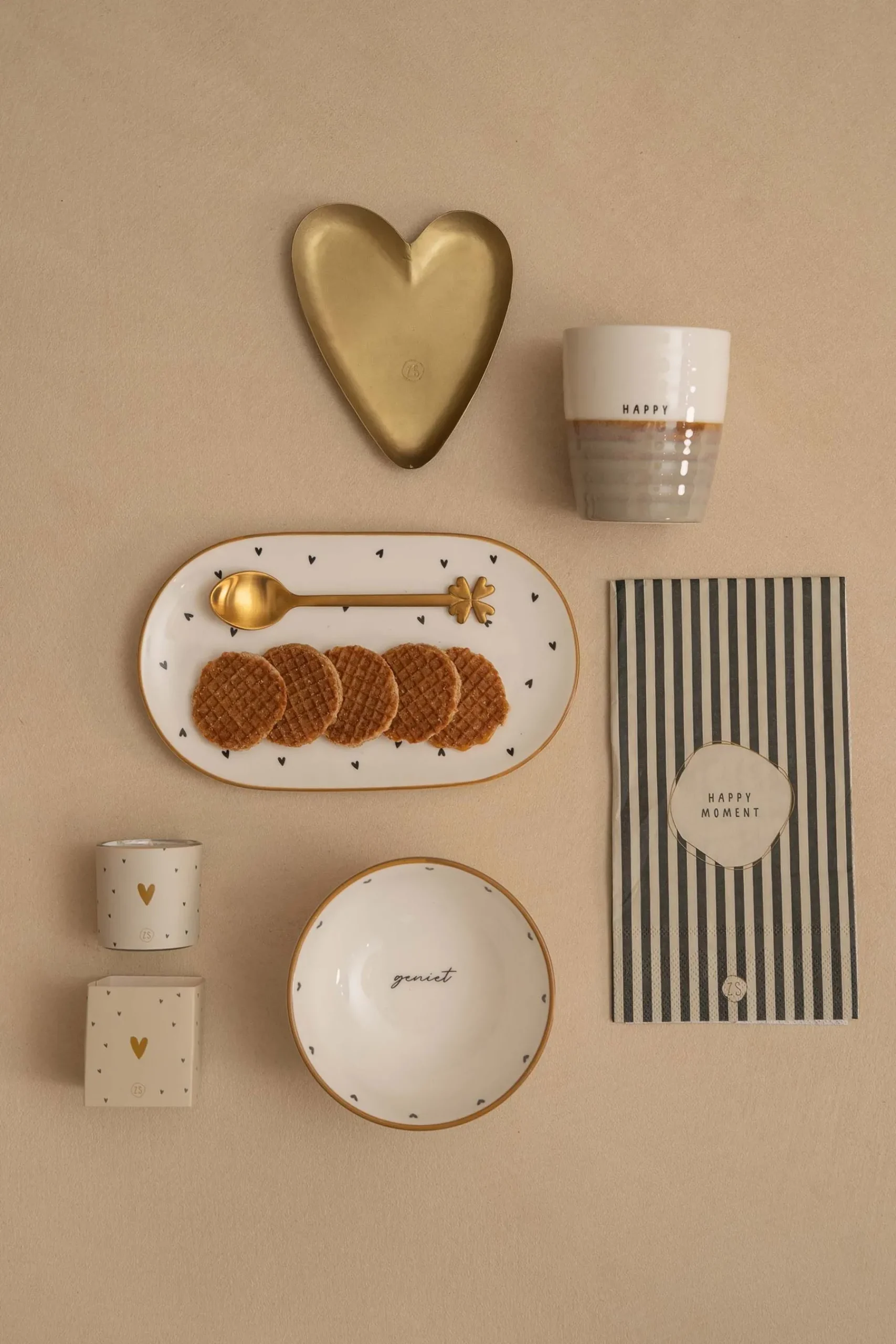 ZUSSS servetten happy moment 11x20cm